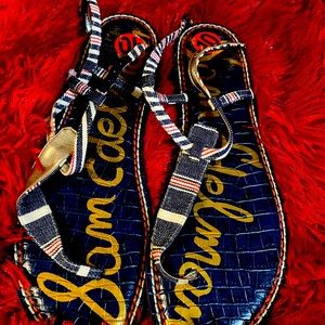 Sam Edelman ladies t-strap sandals size 10